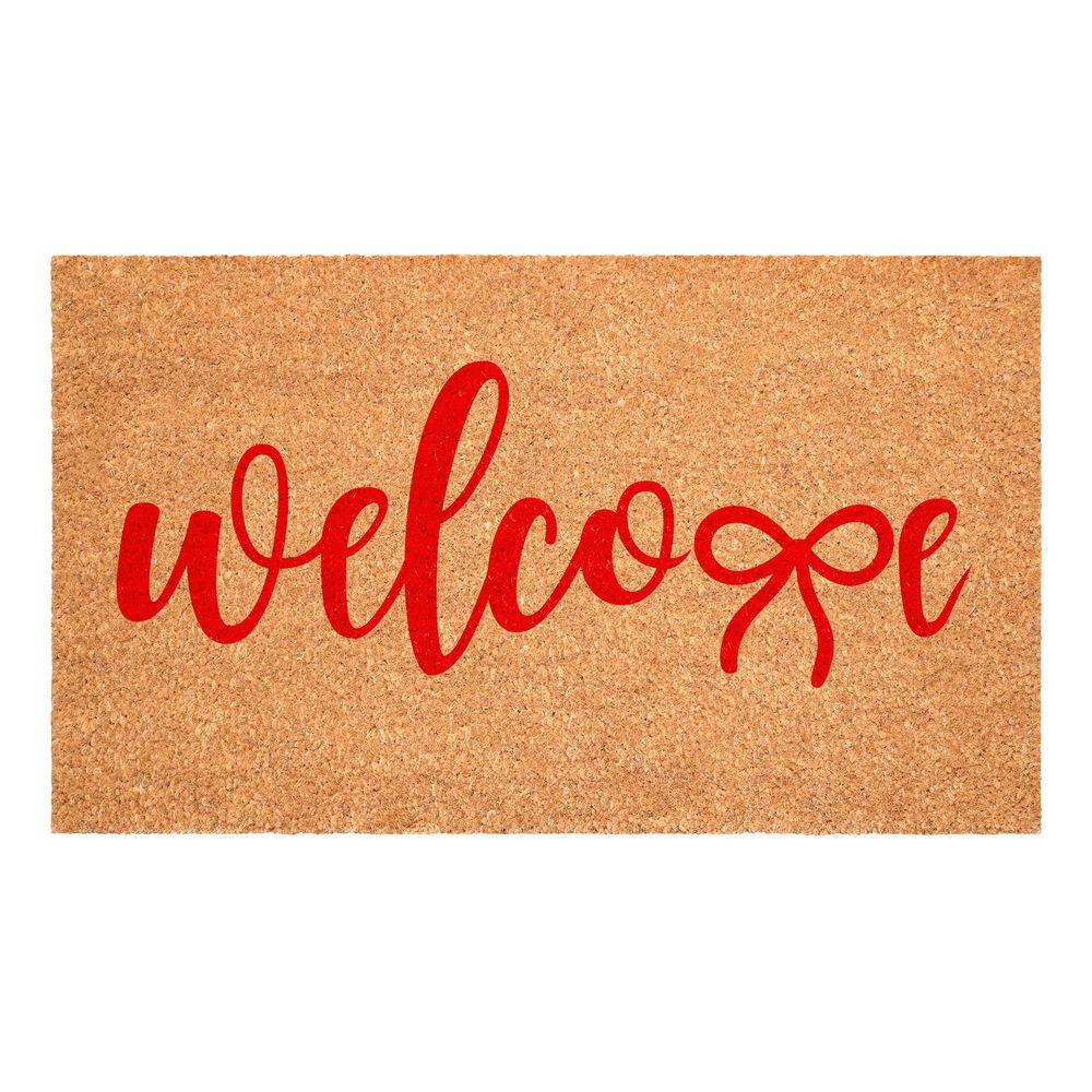 "Red Welcome Bow Doormat, 24"" x 36""" price history on PriceWatchPro