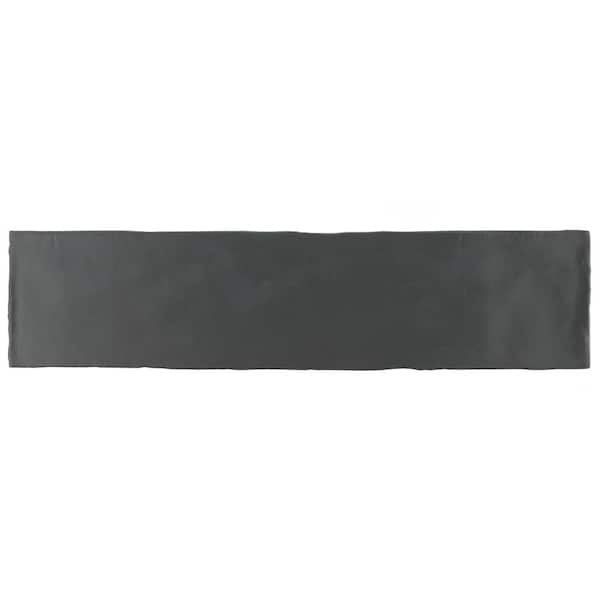 Merola Tile Chester Matte Nero 3 in. x 12 in. Ceramic Wall Subway Tile 5.93 Sq. ft. / Case Matte Nero / Medium Sheen