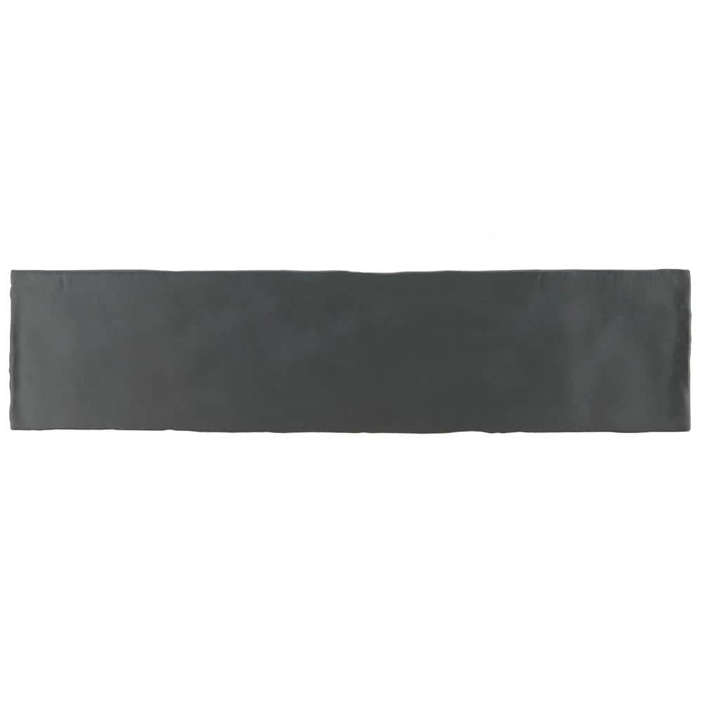 Chester Matte Nero 3 in. x 12 in. Ceramic Wall Take Home Tile Sample