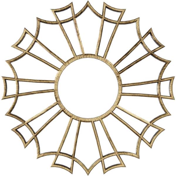 Ekena Millwork 3/4 in. x 26 in. x 26 in. Augustus Architectural Grade PVC Peirced Ceiling Medallion