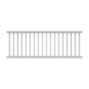 Bella Premier Series 8 ft. x 36 in. White Vinyl Rail Kit with Square Balusters