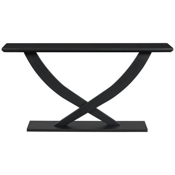 Black leg console table hotsell