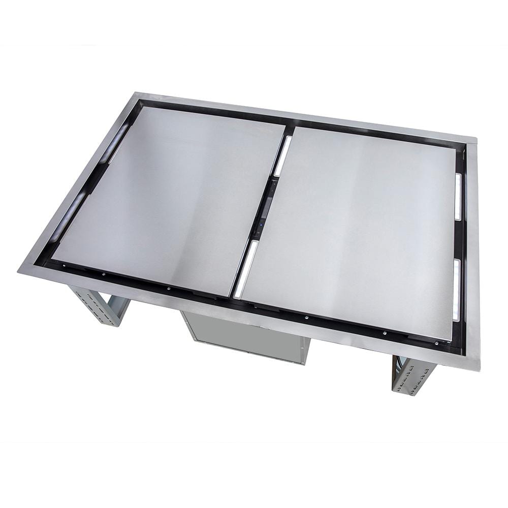 Arezzo 44 in. Ceiling Mount Range Hood in Stainless Steel