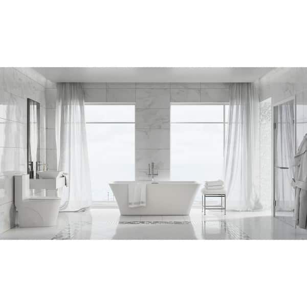 Swiss Madison - St. Tropez 1-Piece 1.1/1.6 GPF Dual Flush Elongated Toilet in Glossy White