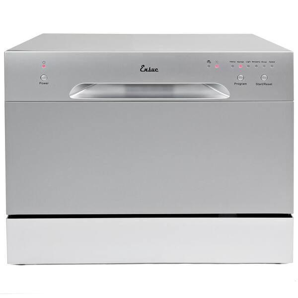 Ensue Portable Dishwasher in Silver with 6 Place Setting Capacity
