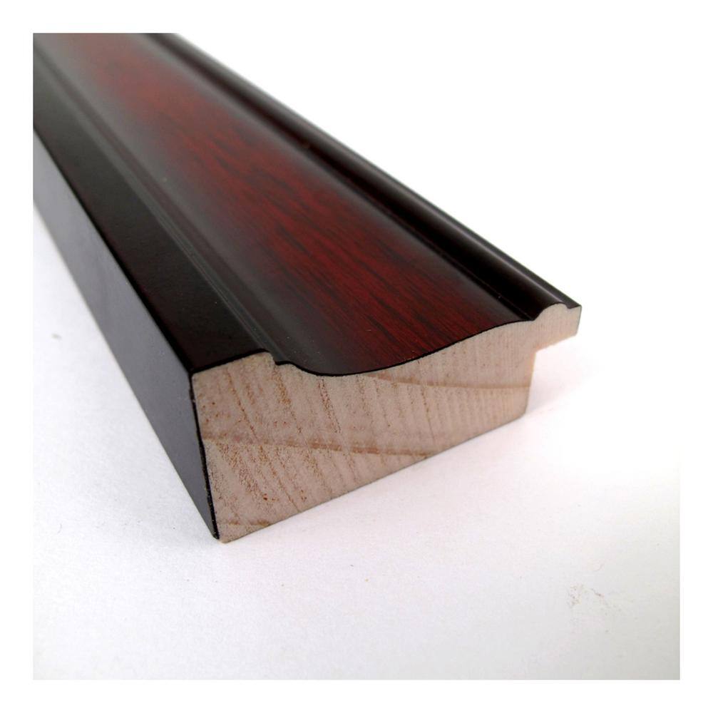 Cherry Wood Beveled Rectangular Wall Mirror