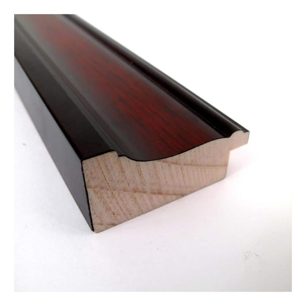 Rubino Cherry Beveled Wood Bathroom Vanity Mirror