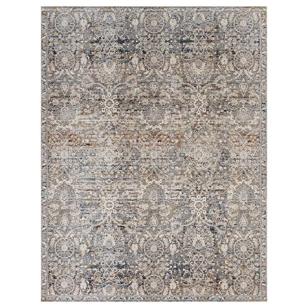 9 ft. x 13 ft. Brown Camilla Western Area Rug