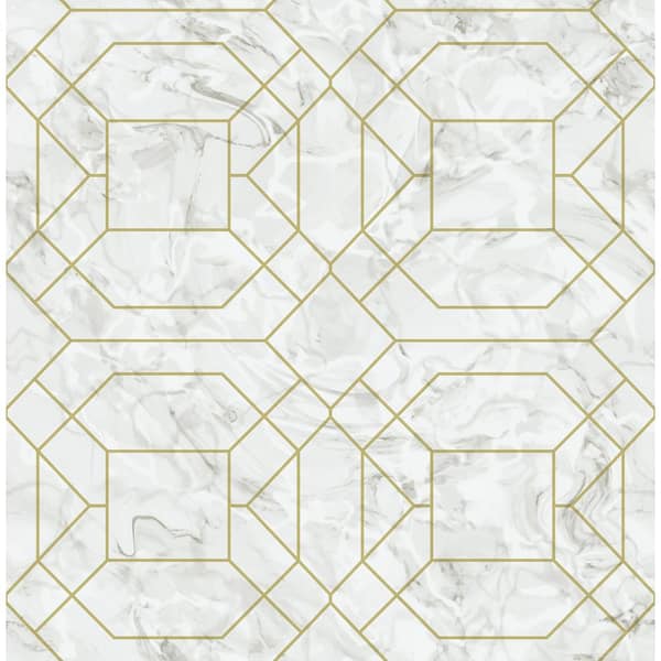 Unbranded Gold Seraphina Peel and Stick Wallpaper