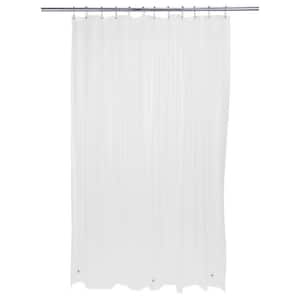 70 in. x 72 in. Heavy Grommet Shower Liner in White