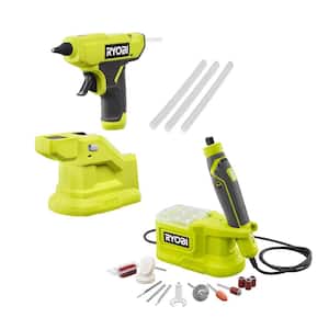 ONE+ 18V Cordless Compact 2-Tool Combo Kit with Glue Gun and Precision Rotary Tool (Tools Only)