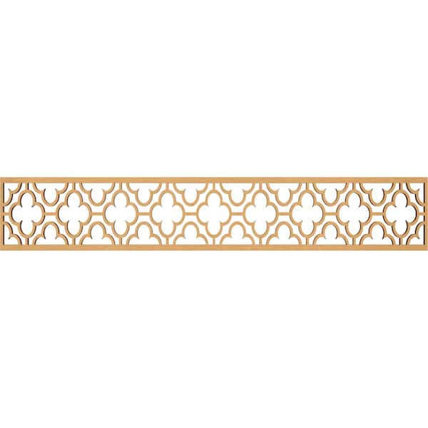 Ekena Millwork Chicago Fretwork 0.375 in. D x 46.625 in. W x 8 in. L MDF Wood Panel Moulding