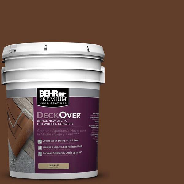 BEHR Premium DeckOver 5 gal. #SC-135 Sable Solid Color Exterior Wood and Concrete Coating