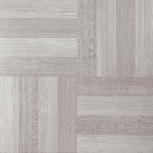 Portfolio Ash Grey Wood 12 in. x 12 in. Peel and Stick Vinyl Tile Flooring (9 sq. ft.)