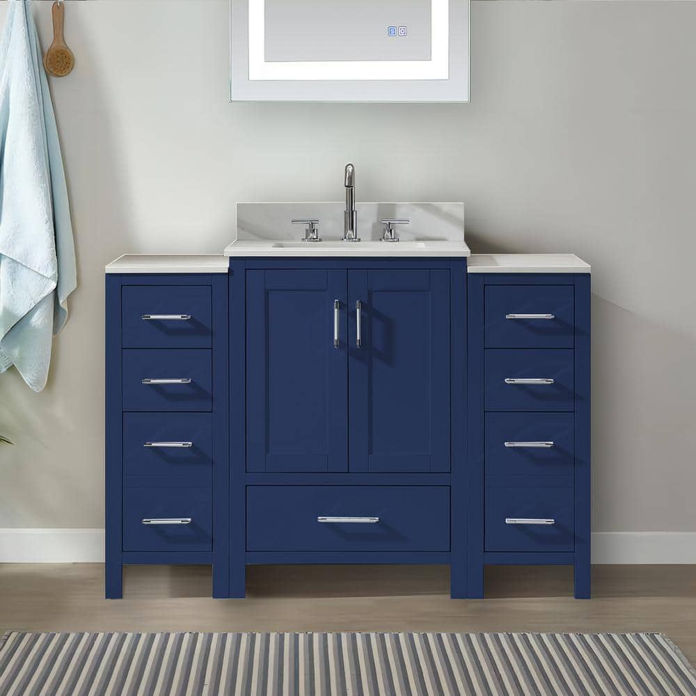 UPIKER Minimalist 48 in. W x 22 in. D x 34 in. H Bathroom Vanity in ...