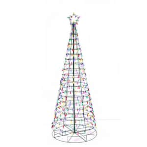 Home Accents Holiday 9 ft. Pre-Lit LED Wesley Pine Artificial Christmas Tree  with 650 Color Changing Mini Lights 23PG90078 - The Home Depot