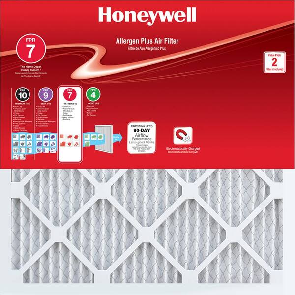Honeywell 18 x 36 x 1 Allergen Plus Pleated FPR 7 Air Filter (2-Pack)