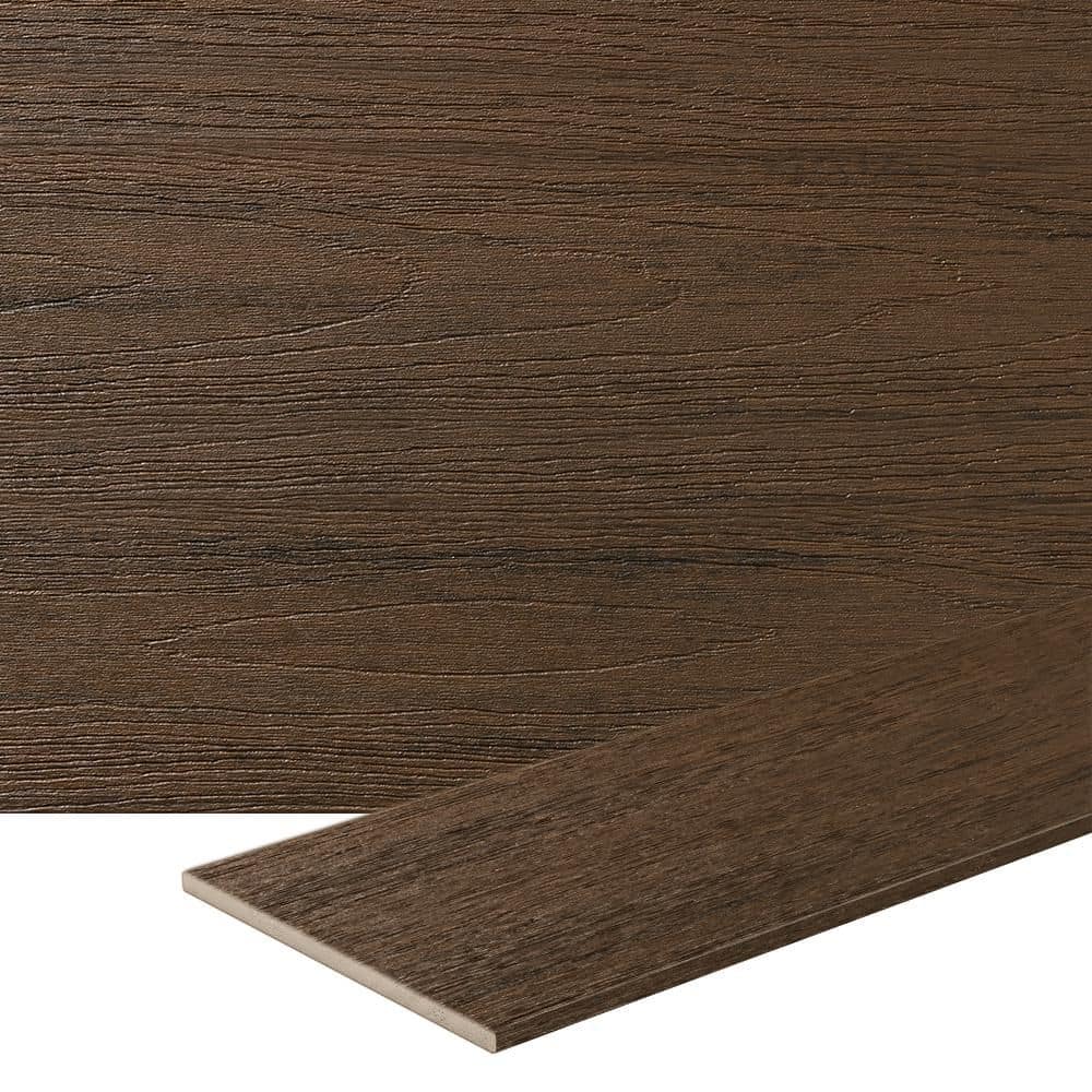 TimberTech Composite Reserve 1/2-in x 12-in x 12-ft Square Dark