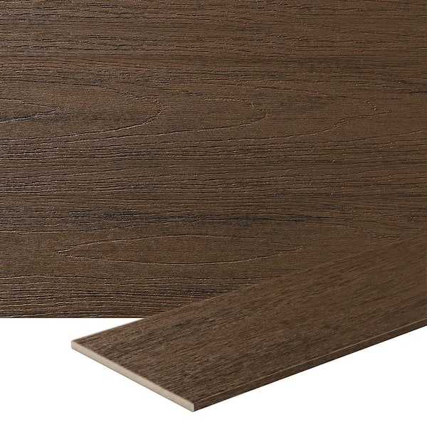 Composite Reserve 1/2-in x 12-in x 12-ft Square Dark Roast Composite Fascia (Actual: 0.58-in x 11.95-in x 12-ft)