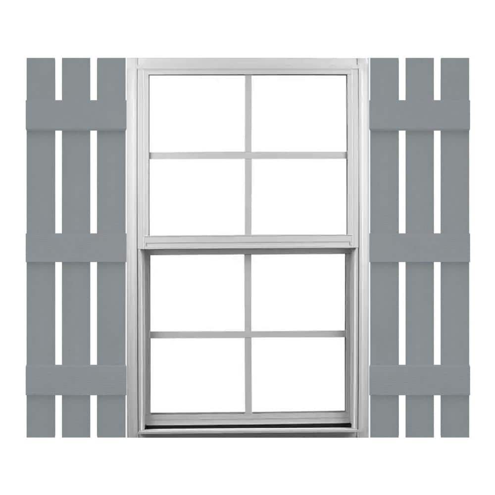 TailorMade 12 in. W x 72 in. H Vinyl Board and Batten Shutters Pair in Platinum price history on PriceWatchPro