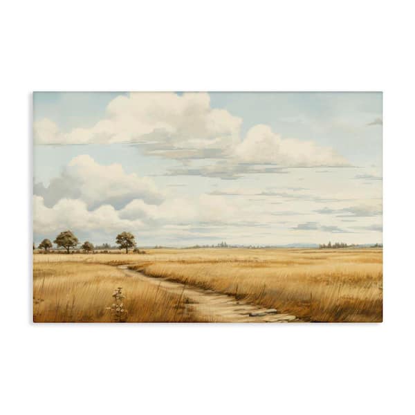 Stupell Industries Path Through Vast Grassland by LSR Creative Studio Unframed Nature Graphic Art Print 16 in. x 24 in.