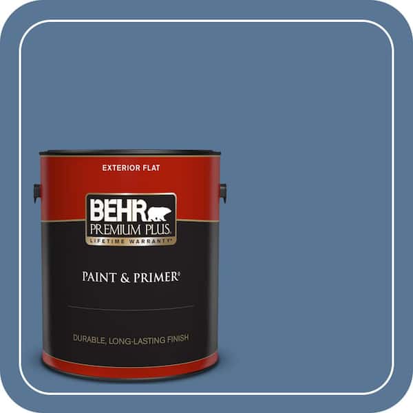 BEHR PREMIUM PLUS 1 gal. #MQ5-53 Privileged Elite Flat Exterior Paint & Primer