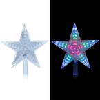 Flashing Star Tree Topper with Multi-Colored LED Lights