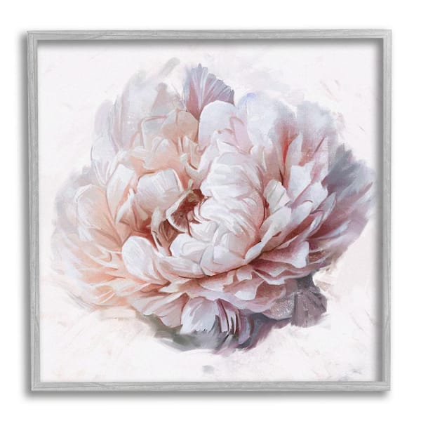 The Stupell Home Decor Collection Detailed Peony Petals Design By Ziwei Li Framed Nature Art Print 17 in. x 17 in.