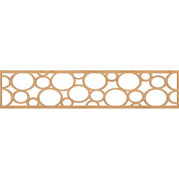 Ekena Millwork Hemingway Fretwork 0.25 in. D x 46.75 in. W x 10 in. L Maple Wood Panel Moulding