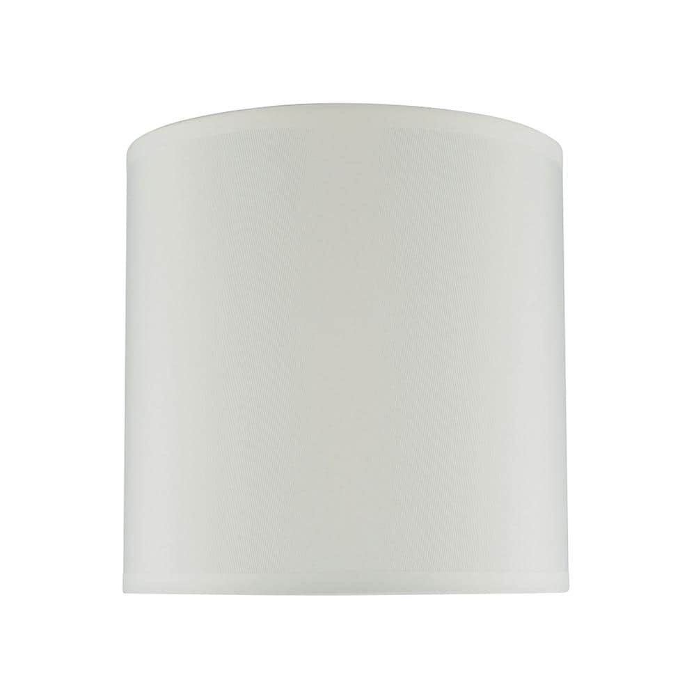 Butter Creme Jacquard Fabric Drum Lamp Shade, 8"