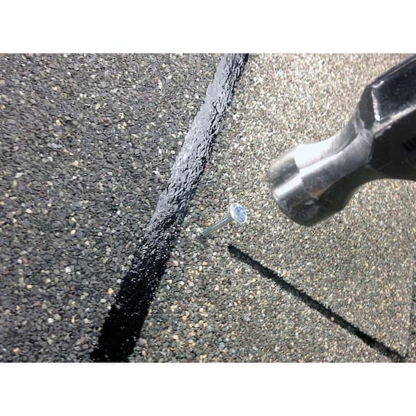 Grip-Rite - 1 in. x 11-Gauge Electrogalvanized Smooth Shank Roofing Nails 5 lb. Box