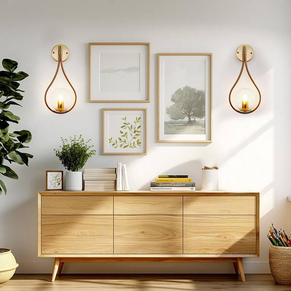 HI-GOLD - ys53 Chesennord 1-Light Gold Pendant Light Fixtures, 25.5
