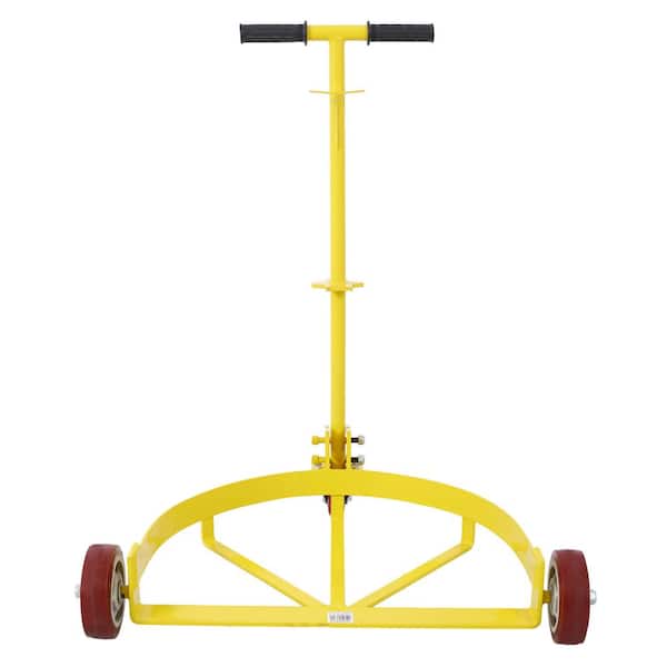 Tunearary 55 gal. Heavy Duty Drum Dolly 1200 lbs. Cap Barrel Dolly Cart with 3 Swivel Casters Wheel, with Adjustable Handle