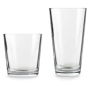 Drinkware Glassware Entertaining Set of 16,8 Hi-Ball 15.75 oz., 8 DOF 12.5oz Glasses