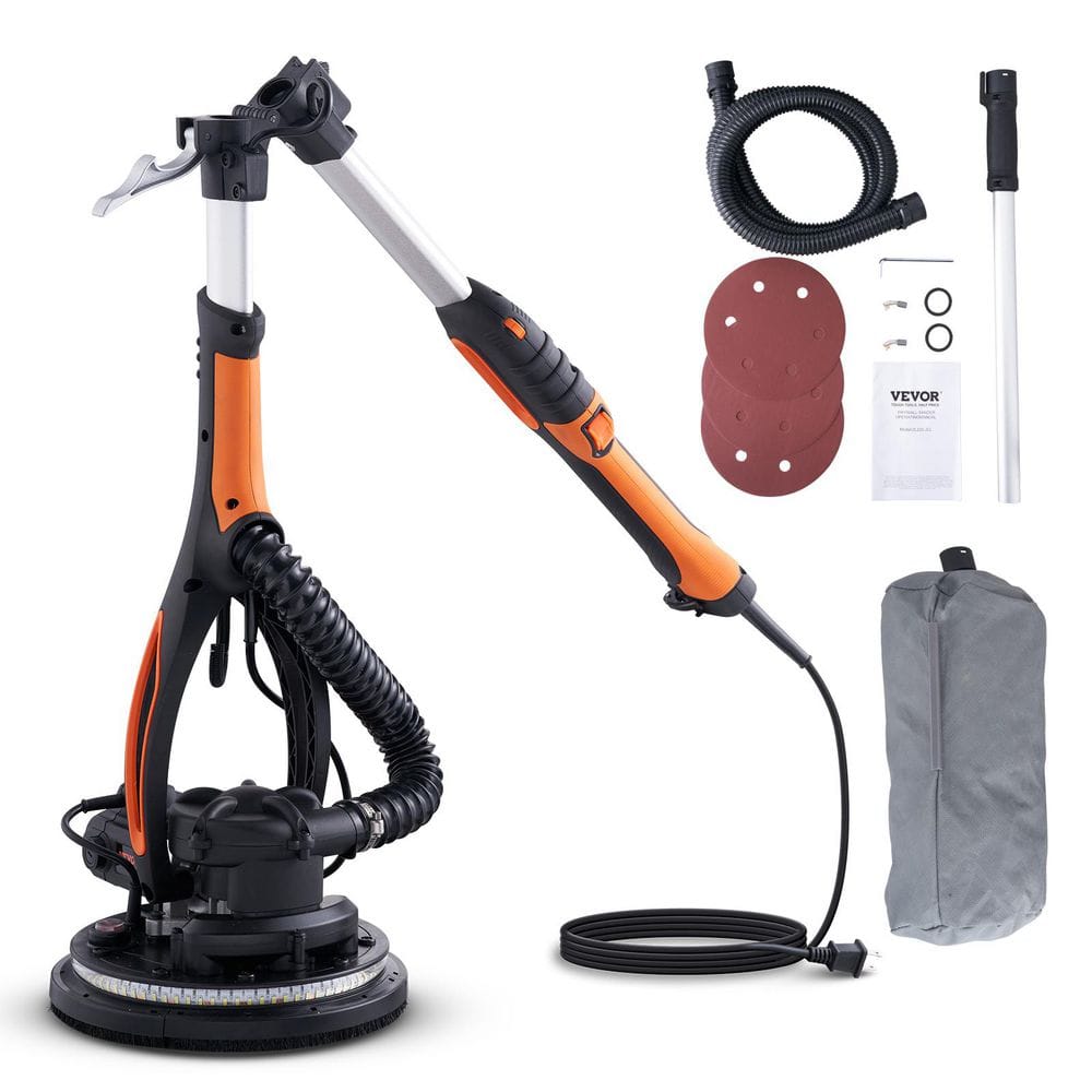 Wall Smoother, 900W Power Tool, Includes 12 Sanding Pads, Adjustable Speeds 800-1800 RPM, 3 Vacuum Tubes, Collapsible price history on PriceWatchPro