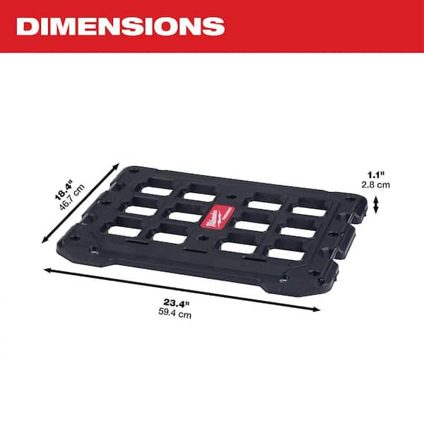 Milwaukee PACKOUT Wall and Floor Mounting Plate 48-22-8485 - The