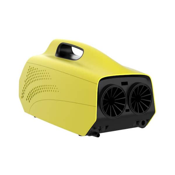 DENBIG Portable Air Conditioner For Tent, 1,500 BTU Fast Cooling AC Unit With Fan Modes For Truck Van Outdoor Camping Small Rooms, Windowless And Dual Hose