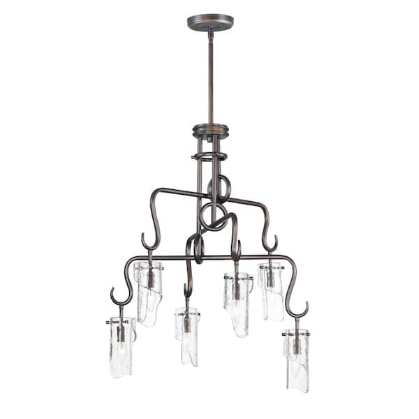 Maxim Lighting Citadel 6-Light Gray Chandelier