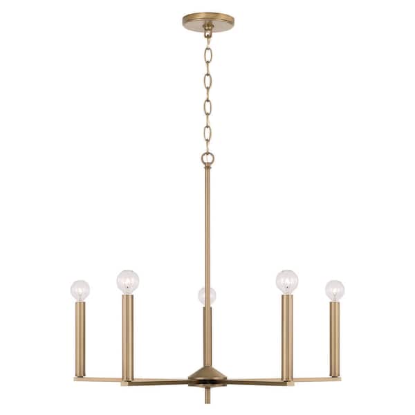 Generation Lighting Zire 3-Light Satin Brass Dimmable Indoor