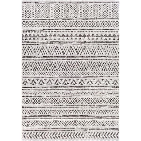 Artistic Weavers Eartha Charcoal 8 ft. 10 in. x 12 ft. Indoor/Outdoor ...