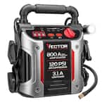 800 Peak Amp Jump Starter, 120 PSI Air Compressor, Three USB Charging Ports, Rechargeable