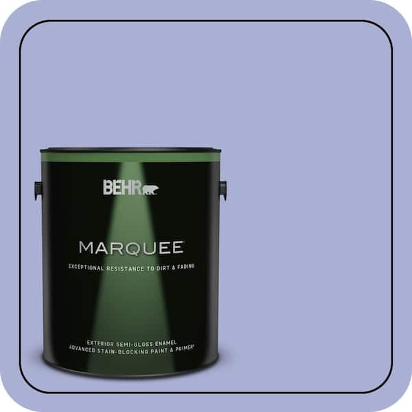 BEHR MARQUEE 1 gal. #MQ4-30 Lavender Wash Semi-Gloss Enamel Exterior Paint & Primer