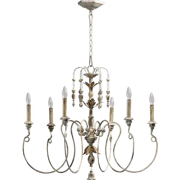 Quorum INTERNATIONAL Salento 6-Light Persian White Chandelier 6006