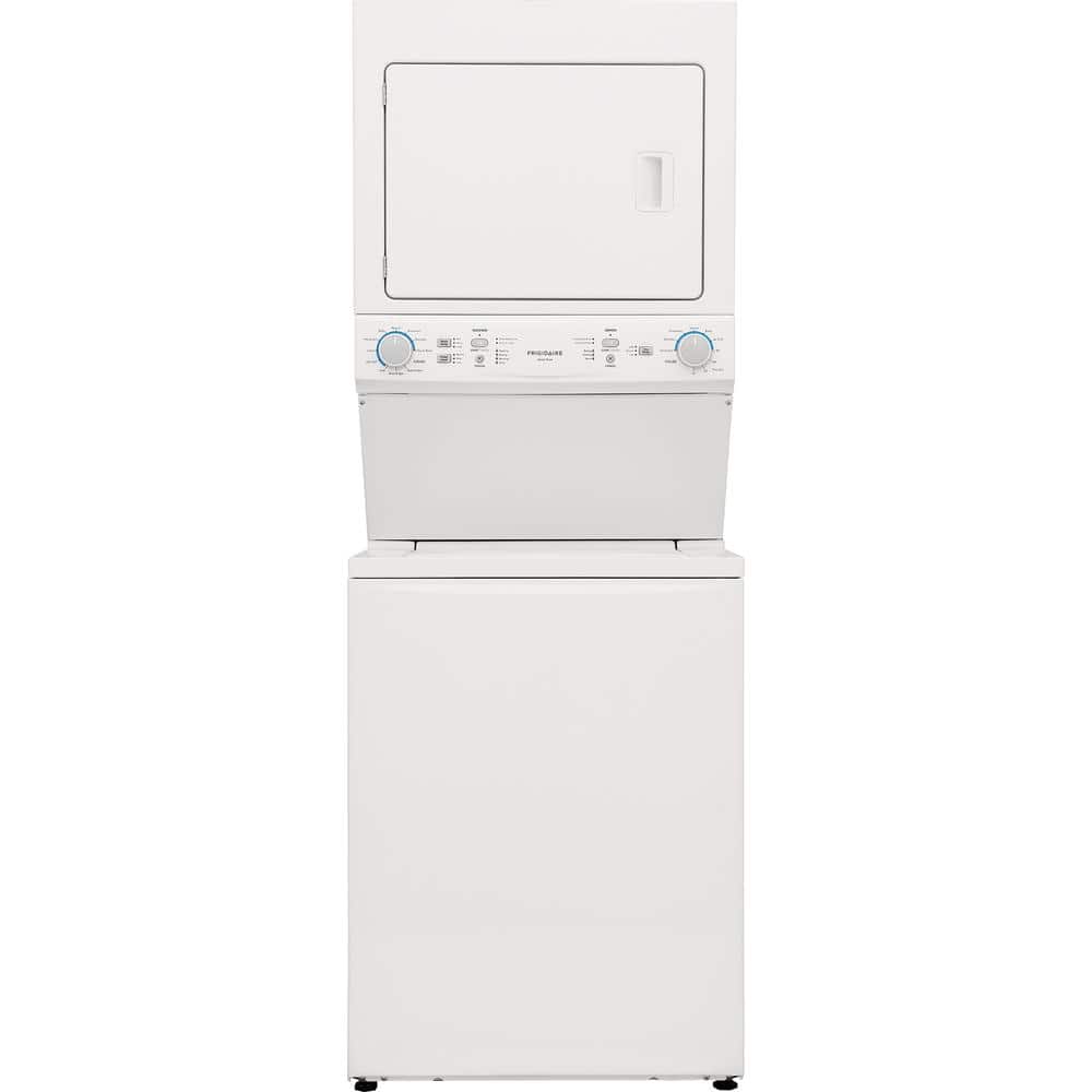 Frigidaire 3.9 cu. ft. Washer and 5.5 cu. ft. Dryer Electric Long Vent Stacked Laundry Center in White