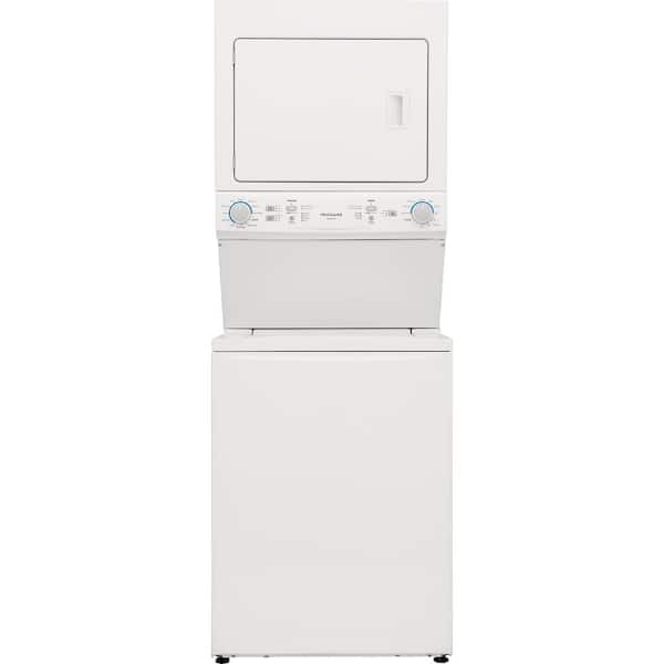 Frigidaire 3.9 cu. ft. Washer and 5.5 cu. ft. Dryer Electric Long Vent Stacked Laundry Center in White