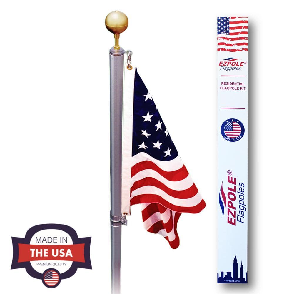 EZPole Defender 21 ft. Sectional Flagpole Kit with Swivels EZD21