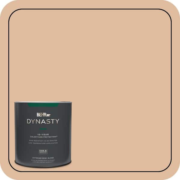 BEHR DYNASTY 1 qt. Home Decorators Collection #HDC-CT-04 Chic Peach Semi-Gloss Enamel Exterior Stain-Blocking Paint & Primer