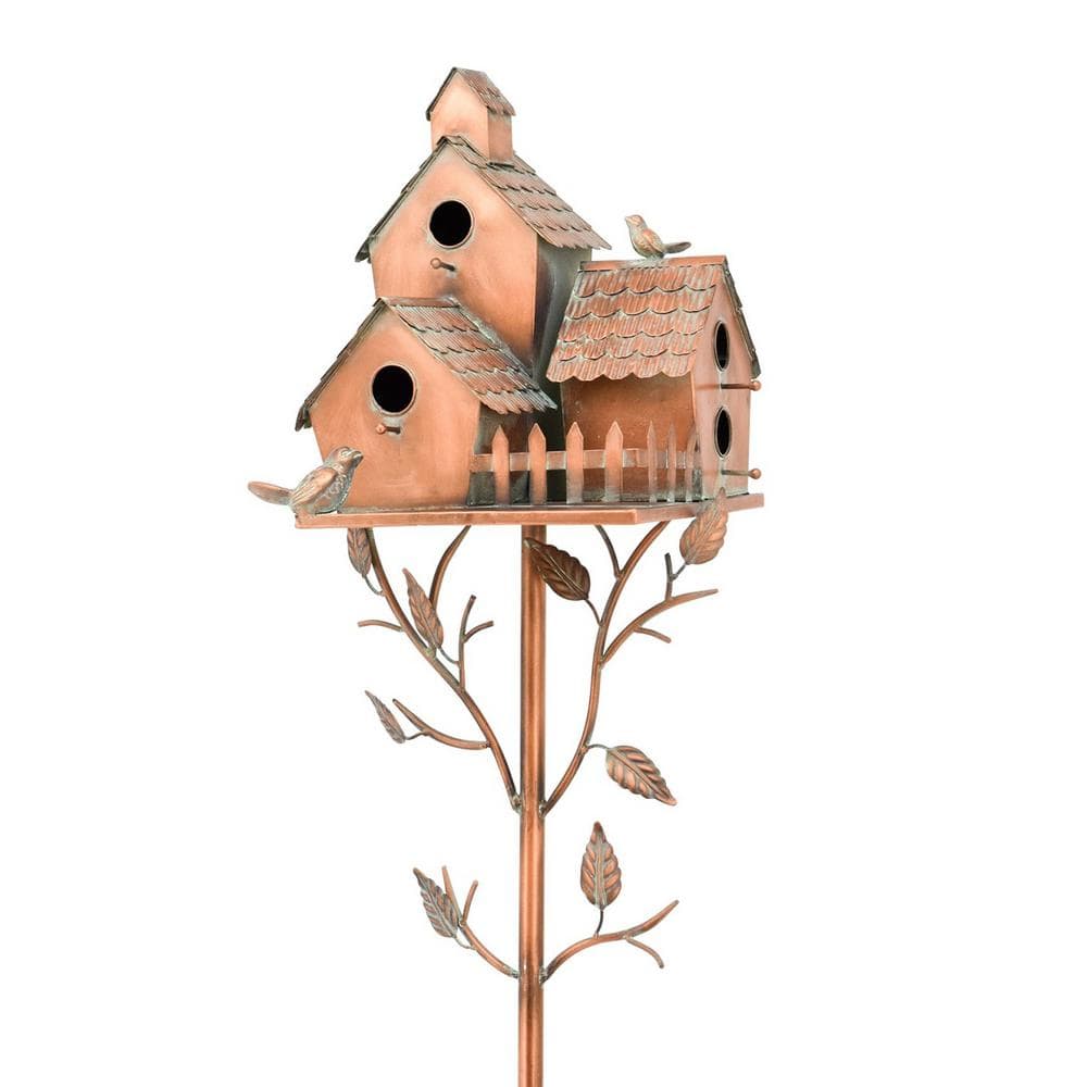 New Britain Country Style Iron Birdhouse Stake