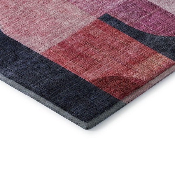 Mayfield Premium Machine Washable Abstract AMF1122 Green 9 ft. x 12 ft. Area Rug