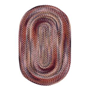 Better Trends Chenille Braid Collection Burgundy 30 x 50 Oval 100%  Polyester Reversible Solid Area Rug SS-BRCR3050BU - The Home Depot